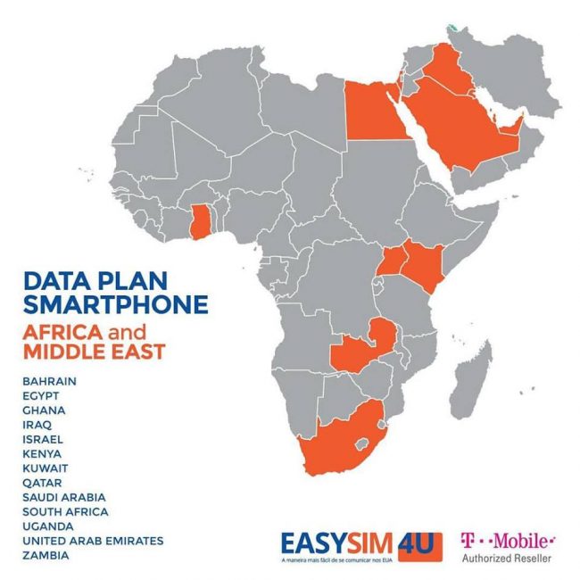 easysim4u africa 650x650 - Chip de internet ILIMITADA em mais de 140 países: Easysim4u