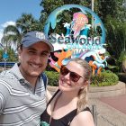 Montanhas-russas no SeaWorld em Orlando