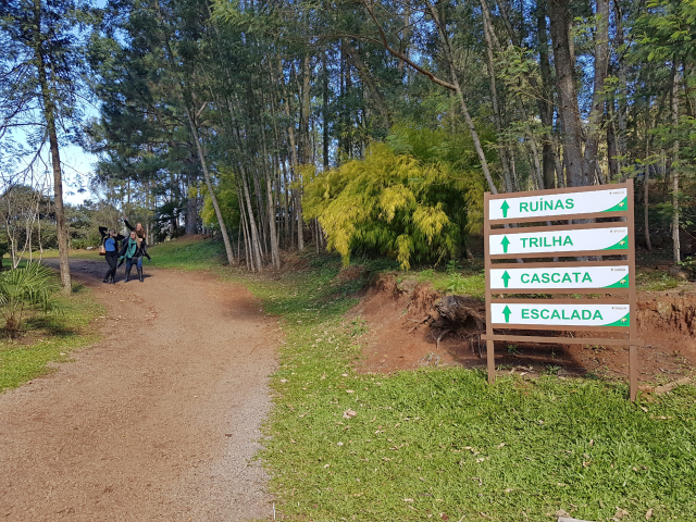 Parque Salto Ventoso Placas - Parque Salto Ventoso em Farroupilha na Serra Gaúcha