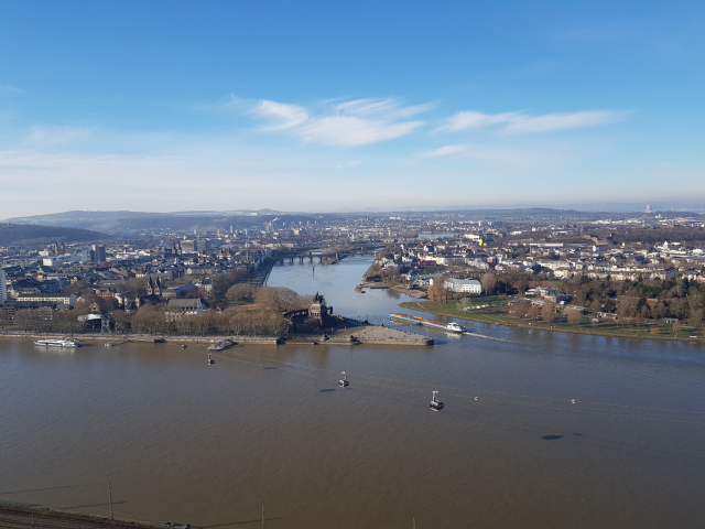 Vista Koblenz da Fortaleza - Alemanha | Janeiro de 2019 | Roteiro de 9 dias | Introdução