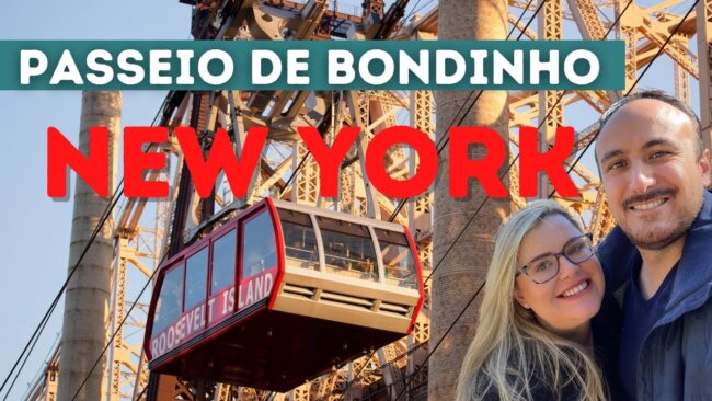 PASSEIO DE BONDINHO EM NEW YORK 🚠 | COMO IR NA ROOSEVELT ISLAND